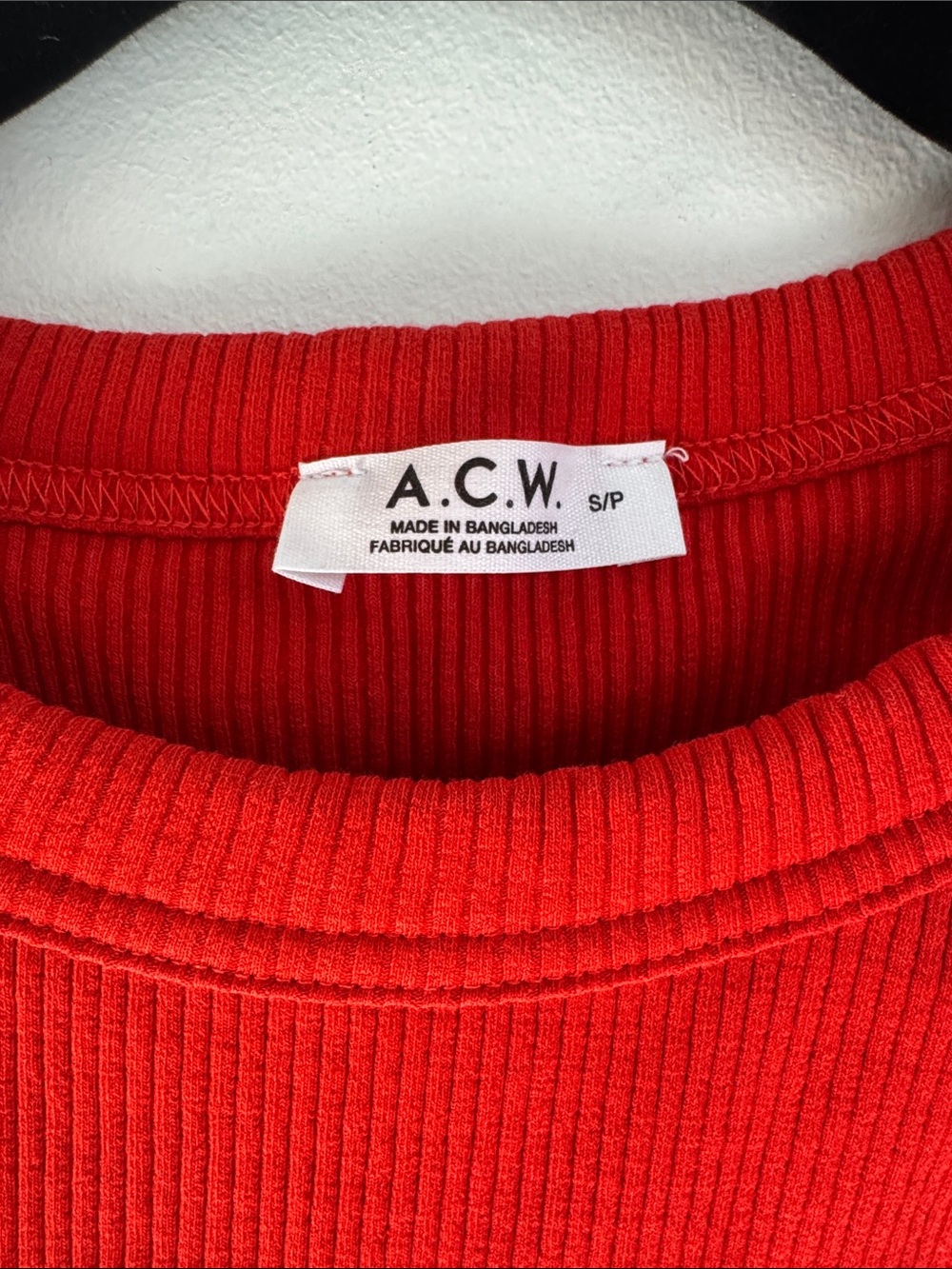 Red Ribbed Tank Top - Picture 2 of 4